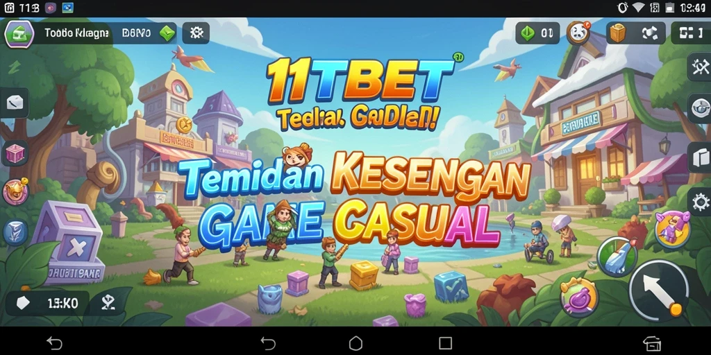 Tampilan gameplay <strong>11TBET</strong> yang penuh warna dan menarik.