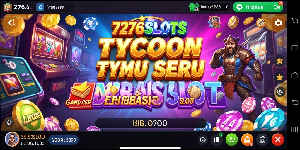 Tampilan menarik dari gameplay kasino di 7276SLOTS.