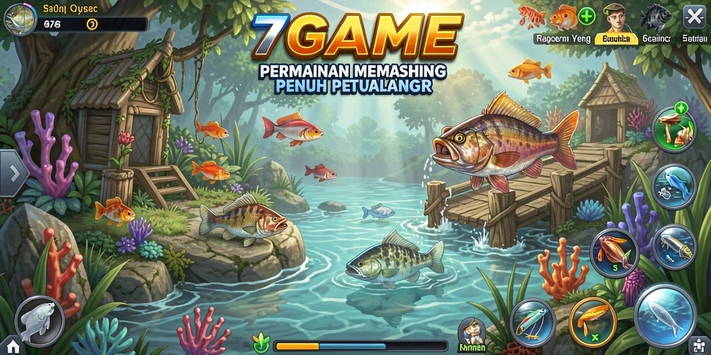 Gameplay seru menangkap ikan di 7GAME.