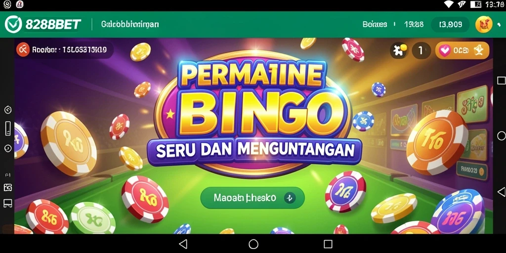 Screenshot utama 828BET menampilkan gameplay seru Bingo.