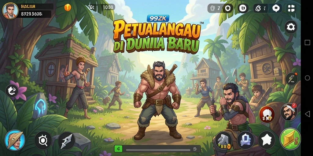 Tampilan gameplay menarik di dunia petualangan 99ZK.