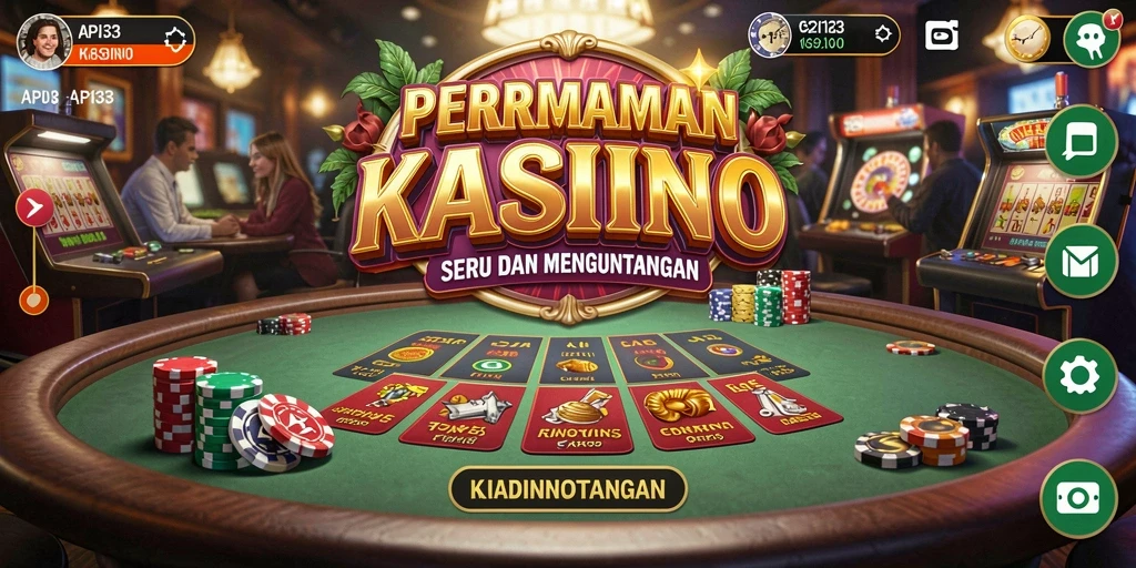 Screenshot utama menunjukkan gameplay Kasino yang seru dan mengasyikkan.