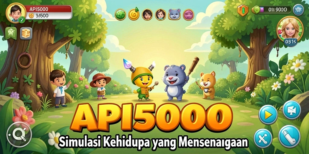 Tampilan gameplay yang menarik dan interaktif dari API5000.