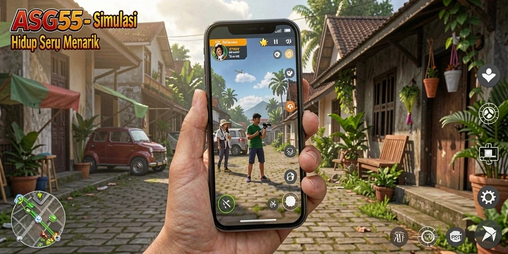Tampilan gameplay ASG55 yang menakjubkan dalam simulasi kehidupan.