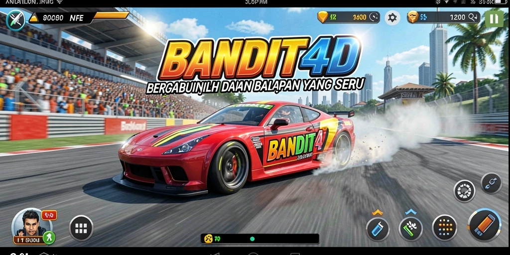 Tangkapan layar semua tentang aksi balapan di BANDIT4D.