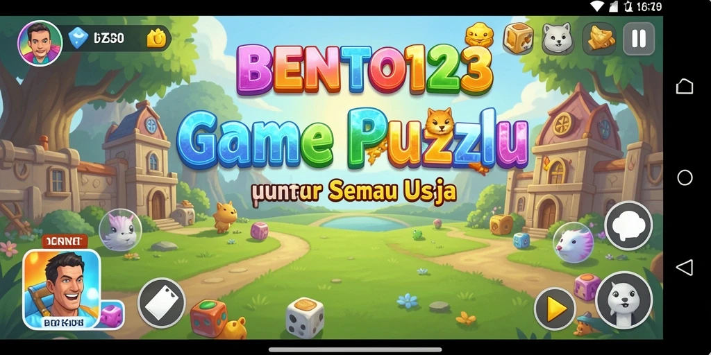 Tampilan gameplay BENTO123 yang penuh warna dan menantang.