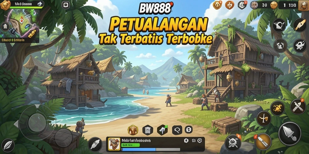 Tampilan gameplay BW888 yang menakjubkan di dunia terbuka.