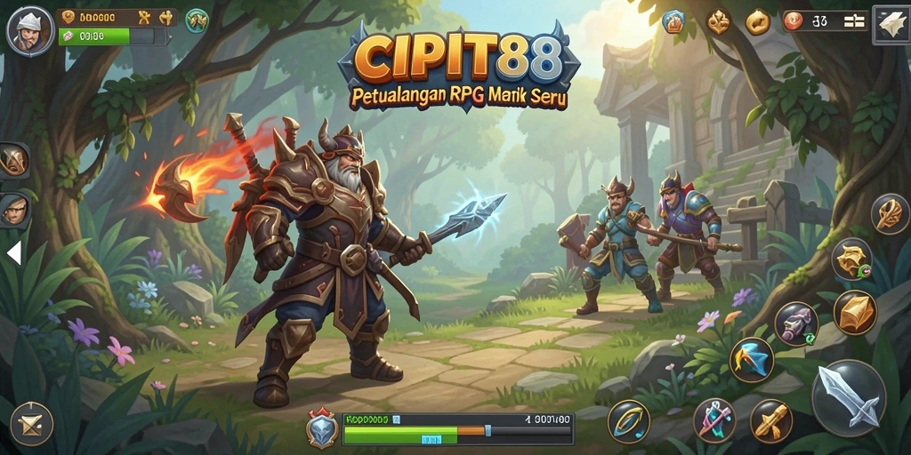 Gameplay seru dalam RPG CIPIT88 dengan grafis menarik.