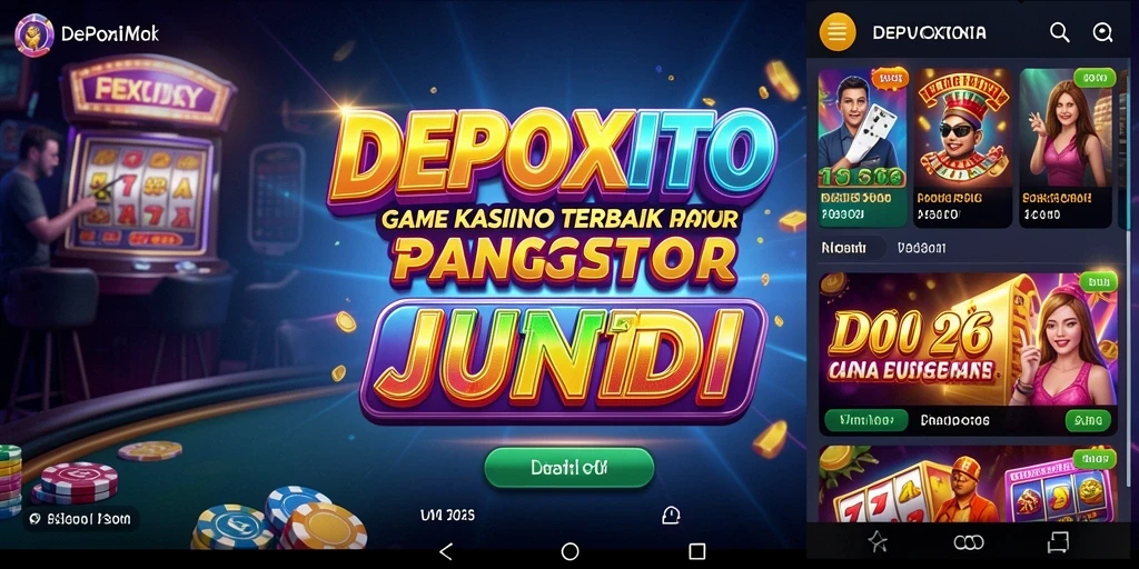 Tampilan permainan DEPOXITO dengan gameplay kasino yang seru.