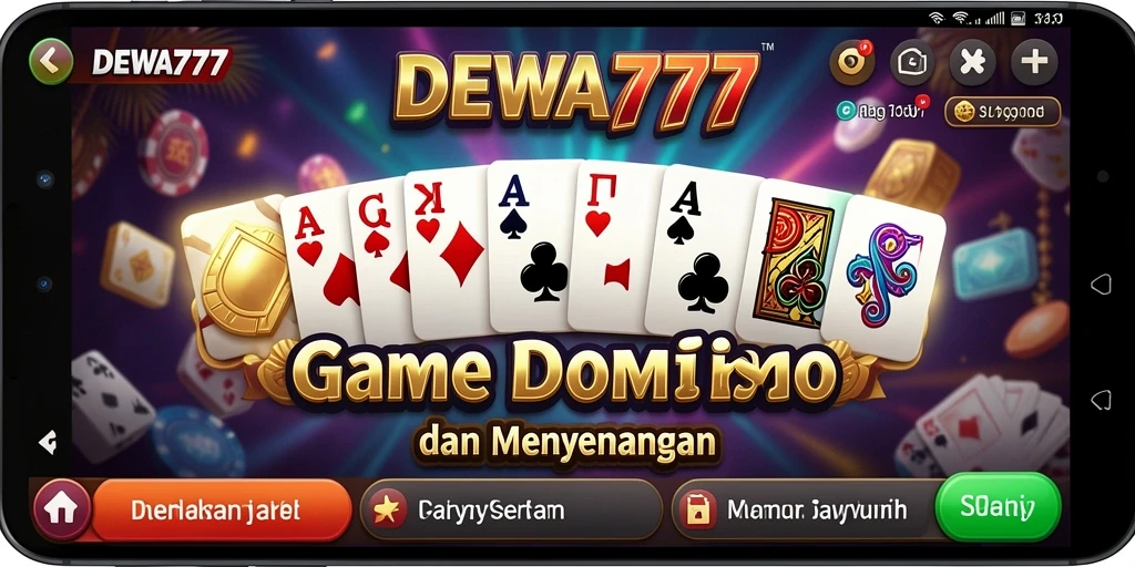 Tampilan gameplay DEWA777 yang seru dalam permainan Domino.