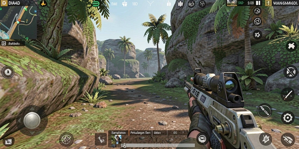 Tampilan gameplay seru dan aksi mendebarkan dalam DIANA4D.