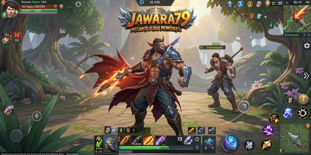 Screenshot JAWARA79 menampilkan aksi petualangan seru dalam dunia MMORPG.