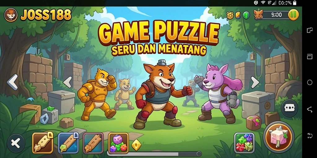 Tampilan menarik dari gameplay seru JOSS188