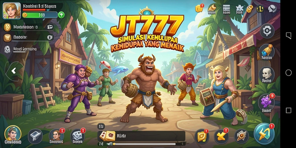 Screenshot gameplay menunjukkan momen seru dalam JT777.
