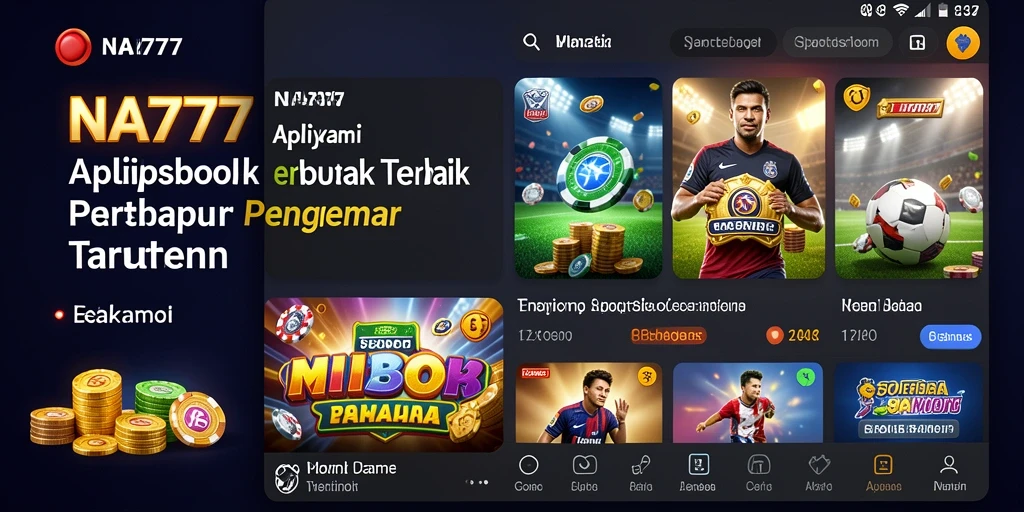 Tampilan game Sportsbook dengan berbagai taruhan olahraga.