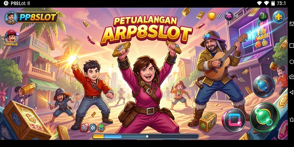 Screenshot menampilkan momen seru dalam gameplay Arcade PP8SLOT.