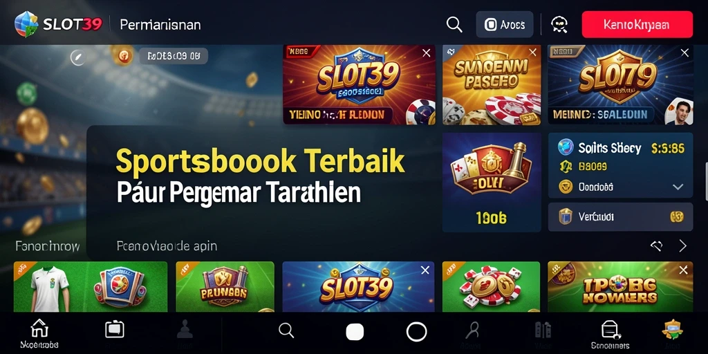 Tampilan menarik dari gameplay aplikasi Sportsbook SLOT39.