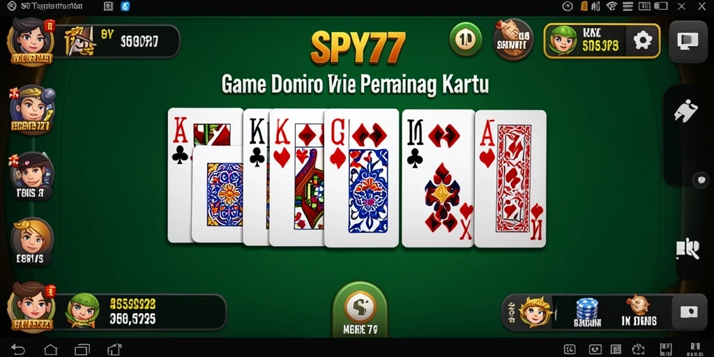 Tangkapan layar gameplay Domino SPY77 yang seru dan menantang.