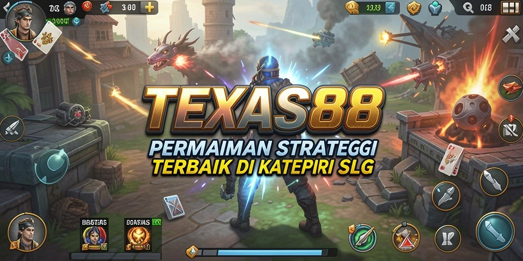 Menampilkan gameplay seru dan strategis dalam TEXAS88.