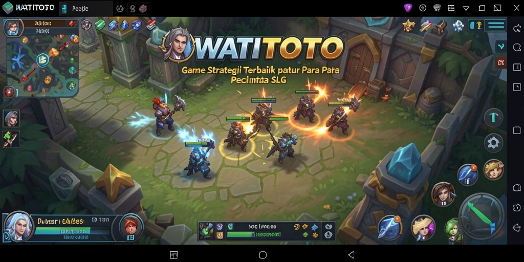 Tampilan gameplay menakjubkan dari WATITOTO yang menampilkan strategi SLG.