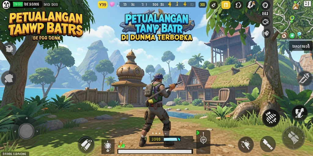 Tangkapan layar utama Y89 menampilkan eksplorasi dunia terbuka yang menakjubkan.